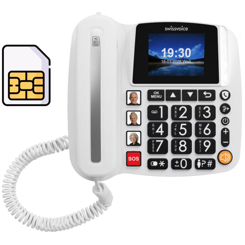 Swissvoice Xtra 4G 1650 Seniorentelefon Mit SIM
