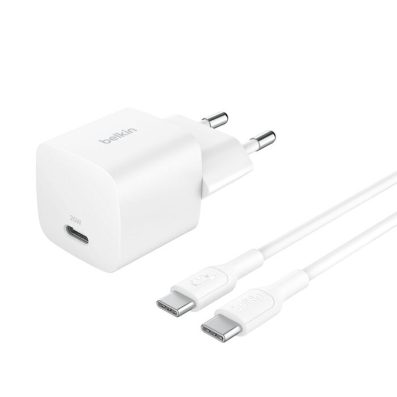 Belkin USB-C-Kabel + USB-C-Netzladegerät (25 W)