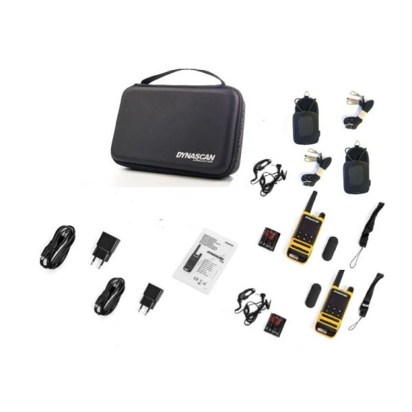 Pack  Dynascan P19 + 2 Schutztaschen mit Riemen