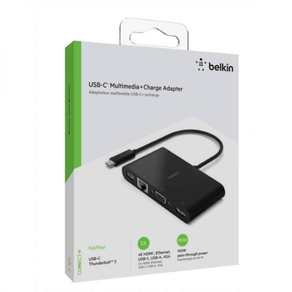 Belkin USB-C Multimedia- und Ladeadapter (100 W)