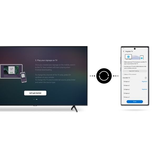 Samsung BET-H Serie Crystal 4K UHD Pro TV - 43