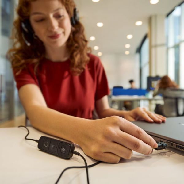 HP Poly Mission 620 wired headset