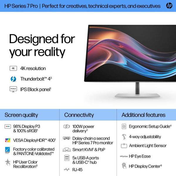 HP Serie 7 Pro 27 Zoll 4K Monitor