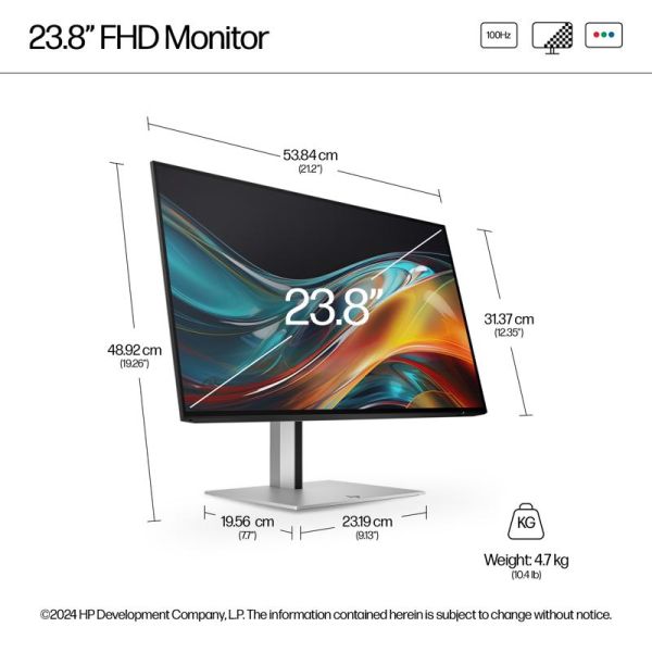 HP Serie 7 Pro 23,8 Zoll FHD-Monitor