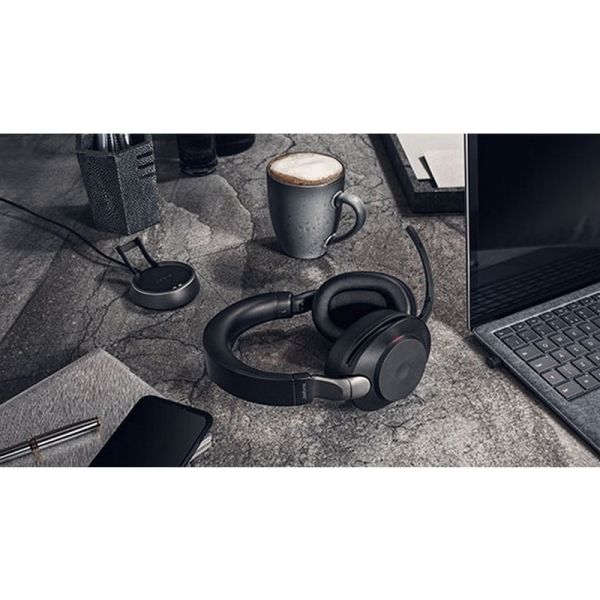 Jabra Evolve2 85 UC Stereo USB-C mit Ladestation - Schwarz