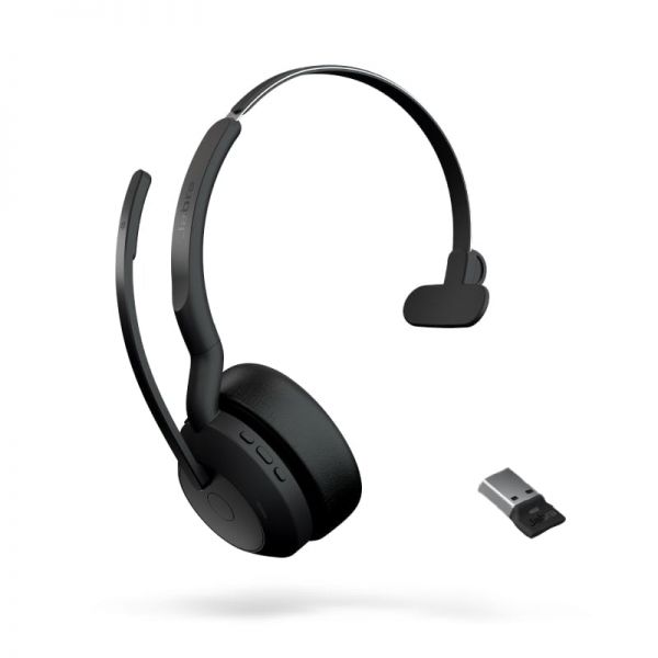 Jabra Evolve2 55 Mono UC mit USB-A Dongle + Ladestation