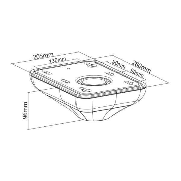 KIMEX 031-4101K1 Ceiling Plate Drawing