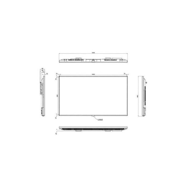 KIMEX 65'' großes dynamisches UHD 4K Display