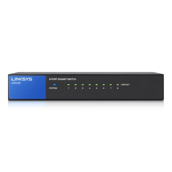 Linksys LGS108P 8 PoE-Anschlüsse