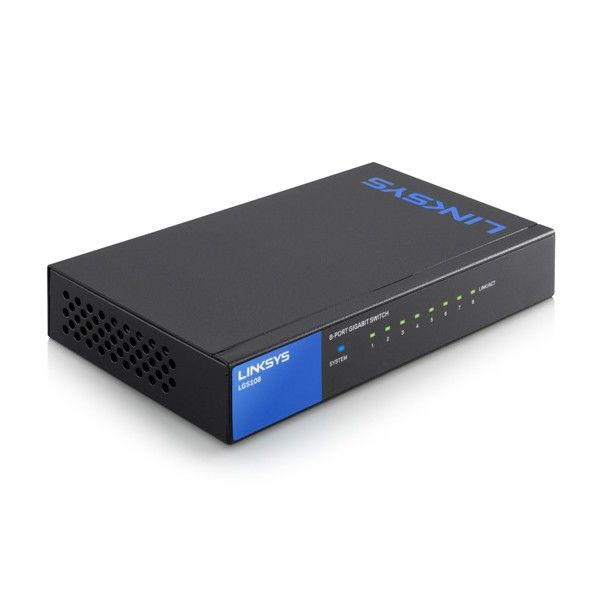 Linksys LGS108P 8 PoE-Anschlüsse