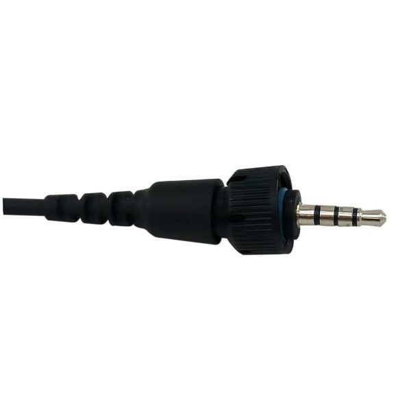 Headset mit geflochtenem Glasfaserkabel für Kenwood TK-3601