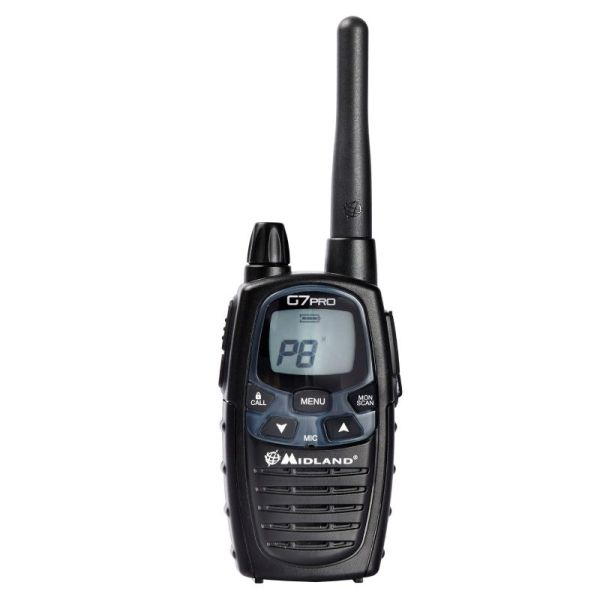 Pack 2 Midland G7 Pro + 2 lautsprecher-Mikrofone JR-4001