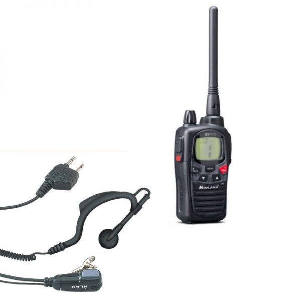 Midland G9 Pro + Ohrhaken Headset