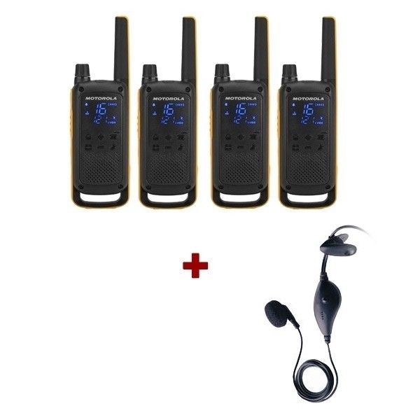 4er Set Motorola T82 Extreme + 4 Ohrbügel Freisprech-Kit