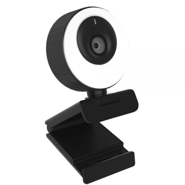 Cleyver Webcam HD mit Beleuchtungsring