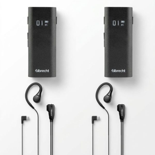 Pack 2 Albrecht Tectalk Biz + 2 headsets PTT - IA