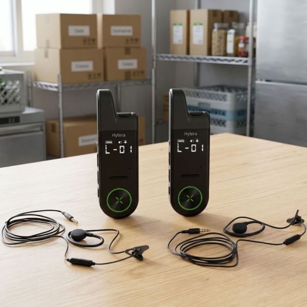 Pack 2 Hytera Mini S1 + 2 headsets BM11 - 2 - IA