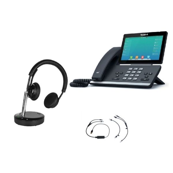Pack Yealink T57W + EHS-Kabel + Cleyver DECT Office Stereo