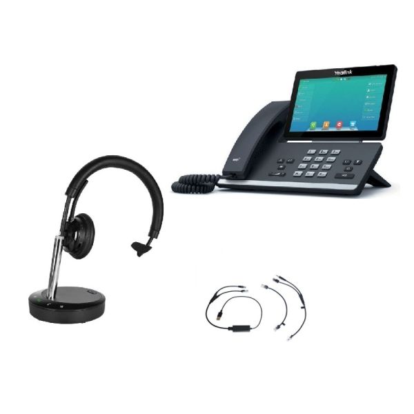 Pack Yealink T57W + EHS-Kabel + Cleyver DECT2 USB Mono