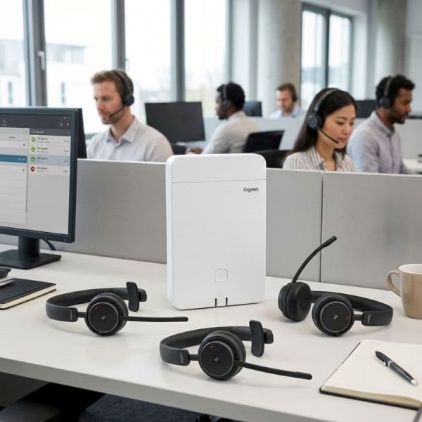 Gigaset CH41D PRO x3 with Gigaset N770 IP PRO DECT system