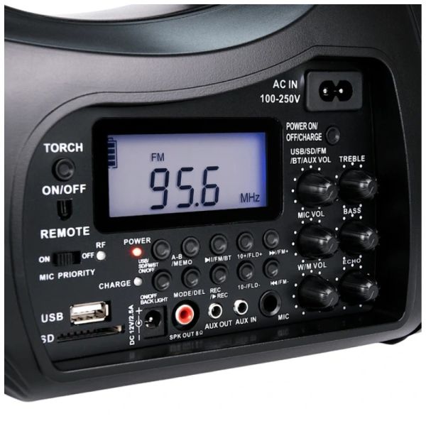 Sonomarket MKS-65PLAY Tragbarer UHF-Funkmikrofonverstärker