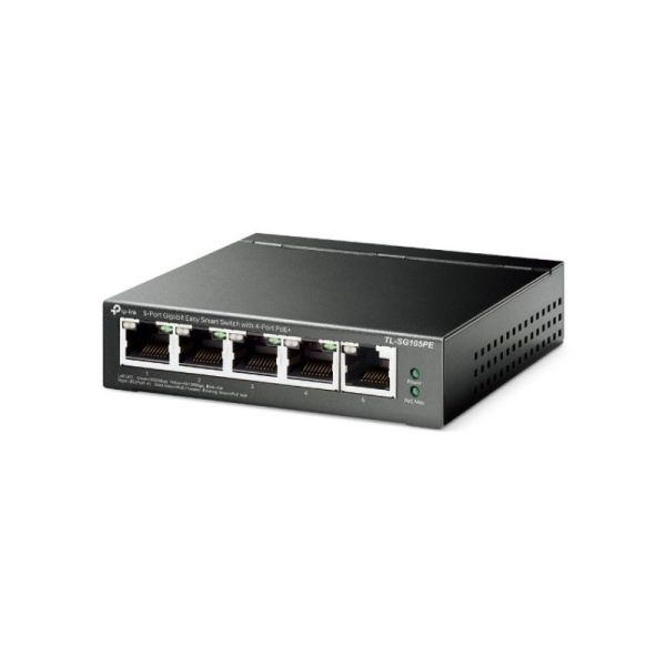 TP-Link TL-SG105PE 5-port Gigabit PoE+ switch front view