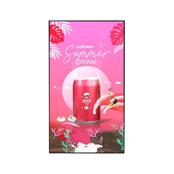 75 inch signage display with 4000 nits visible in direct sunlight