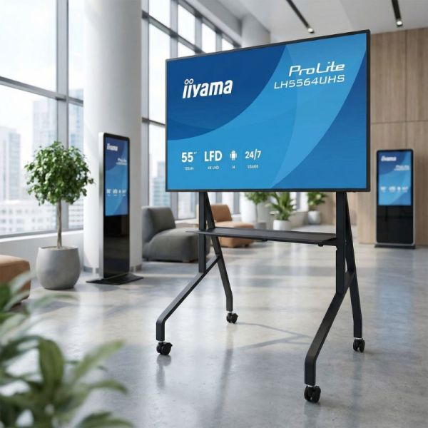 Pack iiyama ProLite LH5564UHS-B1AG + Rollwagen Neomounts FL50-525BL1