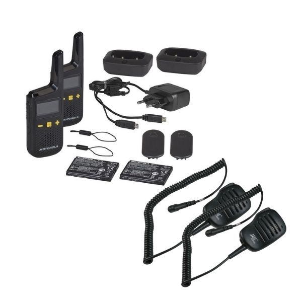 2er Set Motorola XT185 + 2 Lautsprecher-Mikrofone
