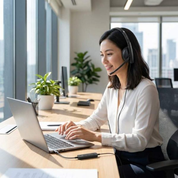 Lenovo Wired ANC Headset Gen 2 office headset