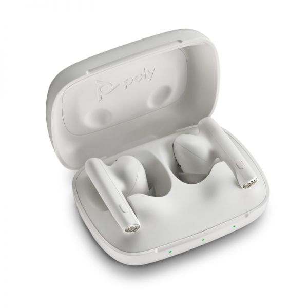 Poly Voyager Free 60 UC USB C mit Ladebox weiß