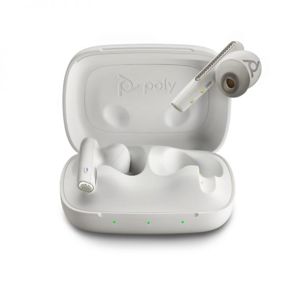 Poly Voyager Free 60 USB C MS mit Ladebox weiß