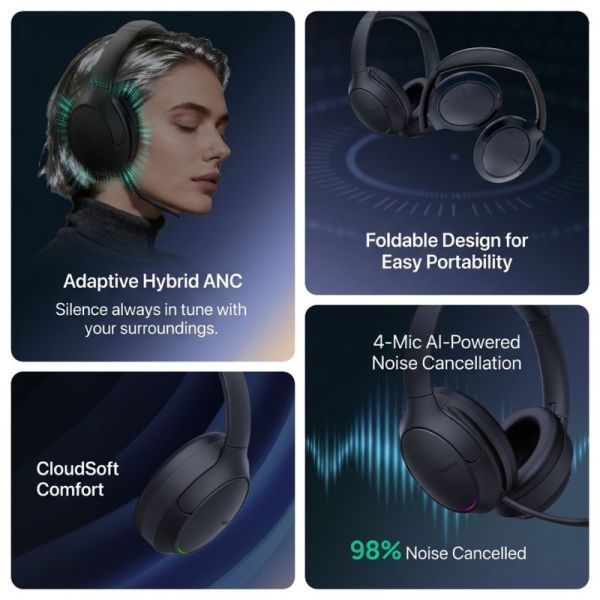 Yealink BH78 ANC and AI noise cancellation features
