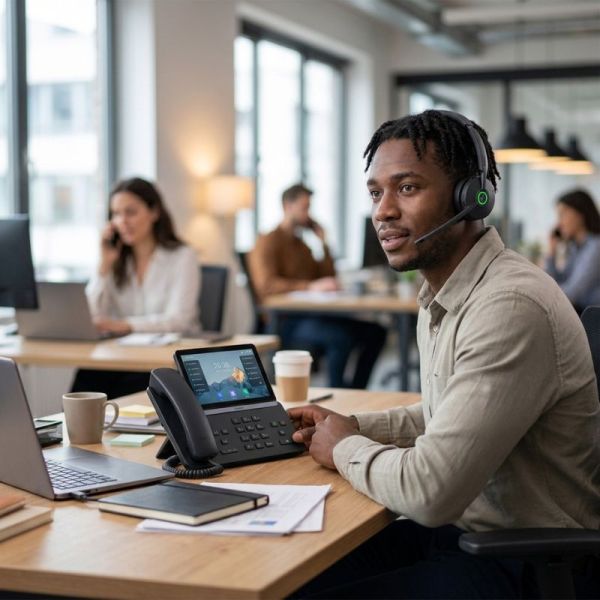 Yealink T88W mit Headset WH68 UC-Workstation