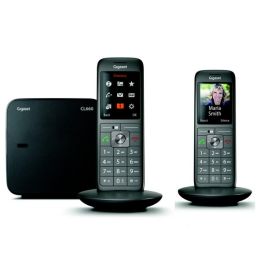 Gigaset CL660HX – Cordless Telefono Fisso In Argento/Nero, Con Vivavoce E Rubrica 150 Contatti