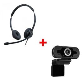 Cleyver HC65 USB Duo + Webcam USB HD Desktop