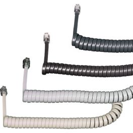 10er Set 0,5m Telefonhörerkabel - schwarz