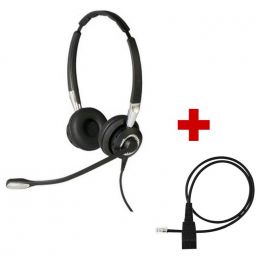 Jabra BIZ 2400 II Duo + GN QD/R11 Standard-Anschlusskabel