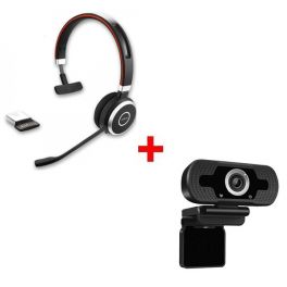 Jabra Evolve 65 MS Mono + Webcam USB HD Desktop