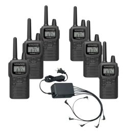 6er Set Kenwood PKT-300E + Multiples Akkuladegerät 