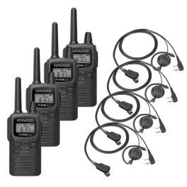 4er Set Kenwood PKT-300E + 4x Ohrhaken Headset