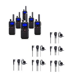6er Pack Midland BR180 + 6 Headset Mikrofone BA21 