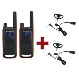 2er Set: Motorola Talkabout T82 + 2 Kit Earloop