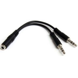 Headset-Splitter-Adapter - F/M 3,5 mm 4 Position auf 2x 3 Position 3,5 mm 