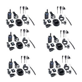 6er Pack Midland BR180 + 6 Headset Mikrofone BA21 