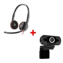 Plantronics Blackwire 3220 USB +   Webcam USB HD Desktop