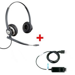 Plantronics EncorePro HW720 + USB-Adapterkabel DSU011M