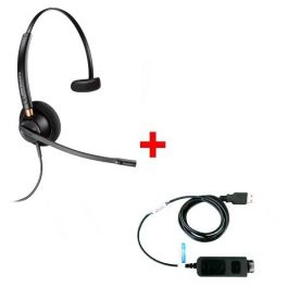 Plantronics EncorePro HW510V + USB-Adapterkabel DSU011M