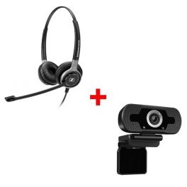 Sennheiser SC 660 USB ML + Webcam USB HD Desktop