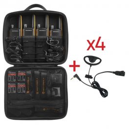 4er Set Motorola Talkabout T82 Extreme + 4 Earloop Kits